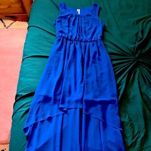 Cobalt Blue High Low Dresa